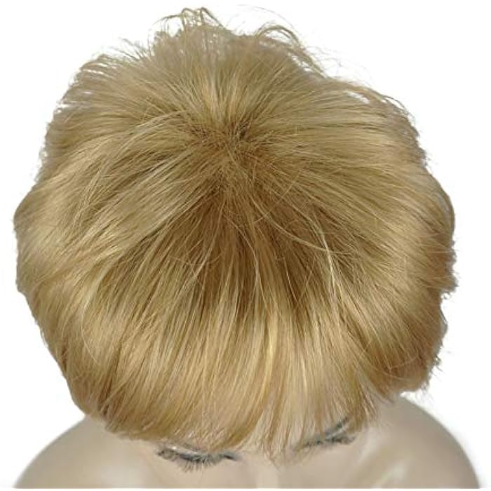 DILLARDS Lydell Wigs For Women Short Hair Straight Layered Synthetic Wig With Hair Bangs Light Butterscotch - Image 5